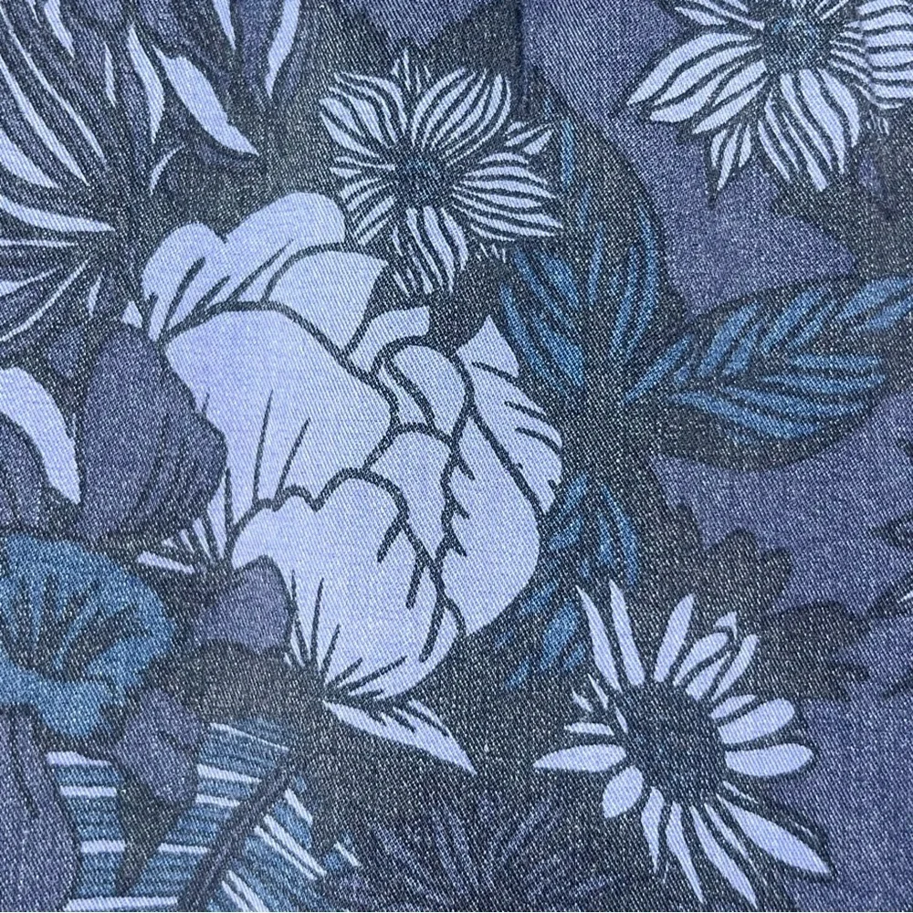 Marine Layer Re-Spun Allison Blue Floral Tropical Botanical Pull On Pants Size S